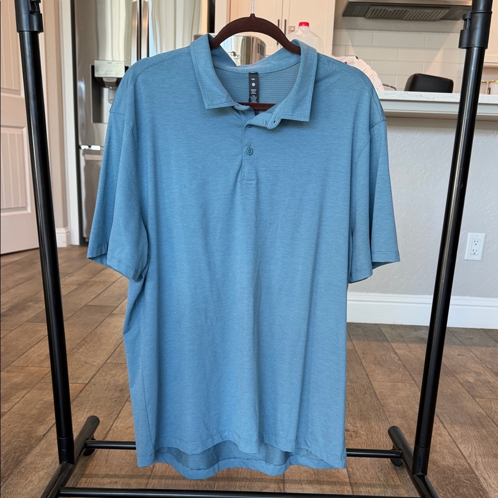 lululemon athletica Light Blue Polo Shirt